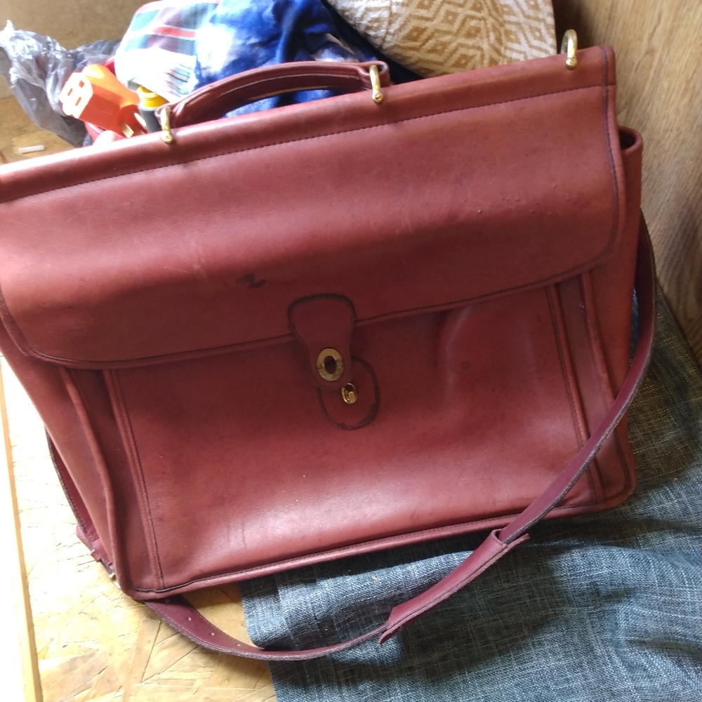 Authentic Coach bag with embossed serial number